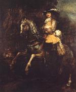 REMBRANDT Harmenszoon van Rijn Portrait of Frederick Rihel on Horseback painting